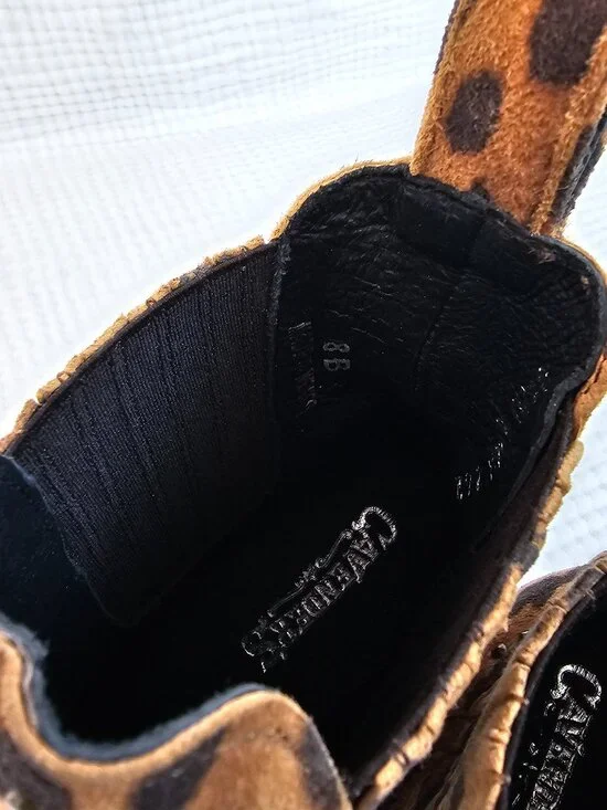 😍NWOT😍 Old Gringo for Cavender's | Leopard Print Western Booties | Women's 8 - Picture 7 of 8